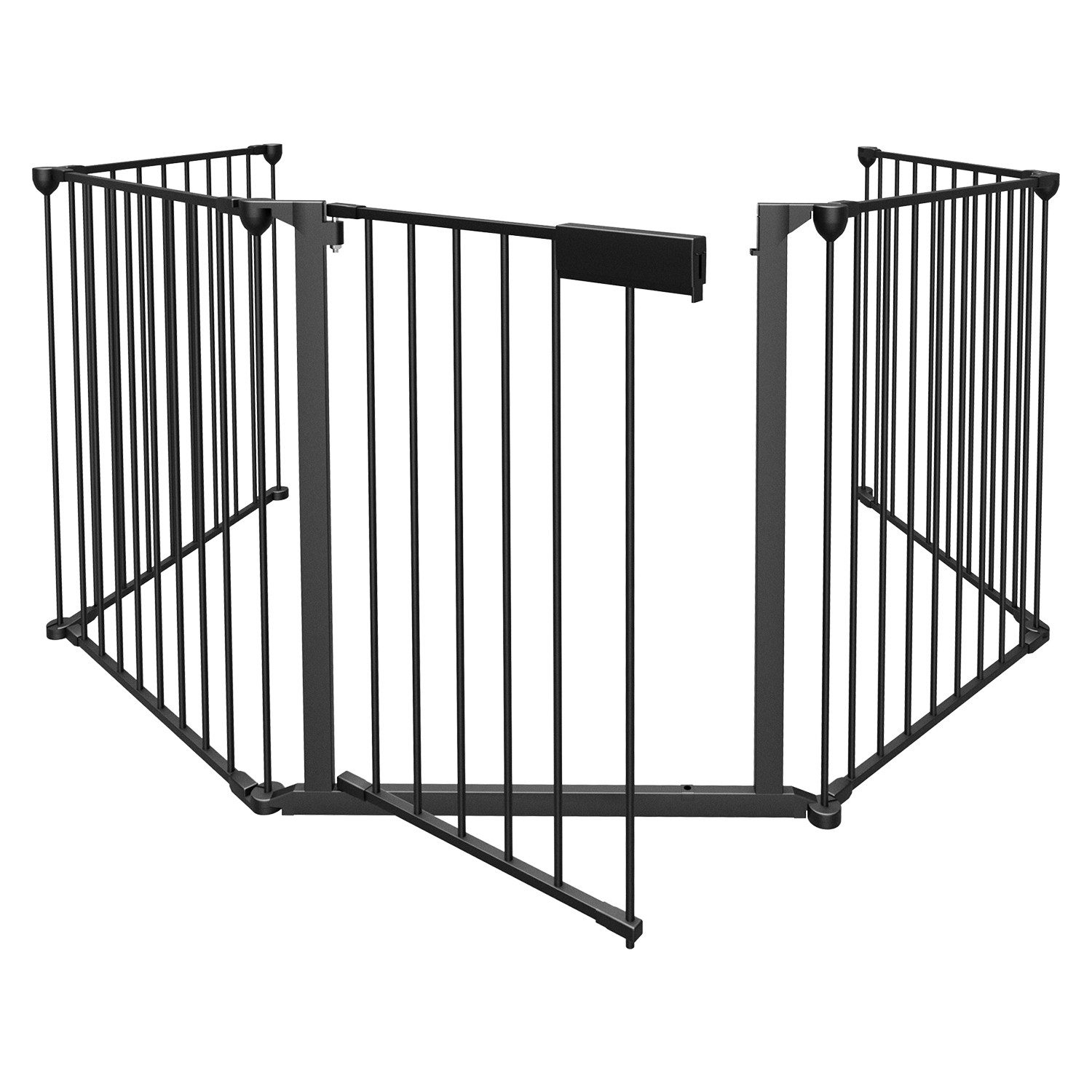 Kamingitter Kaminschutzgitter Absperrgitter Treppe Türschutzgitter 5x Schwarz/Weiß
