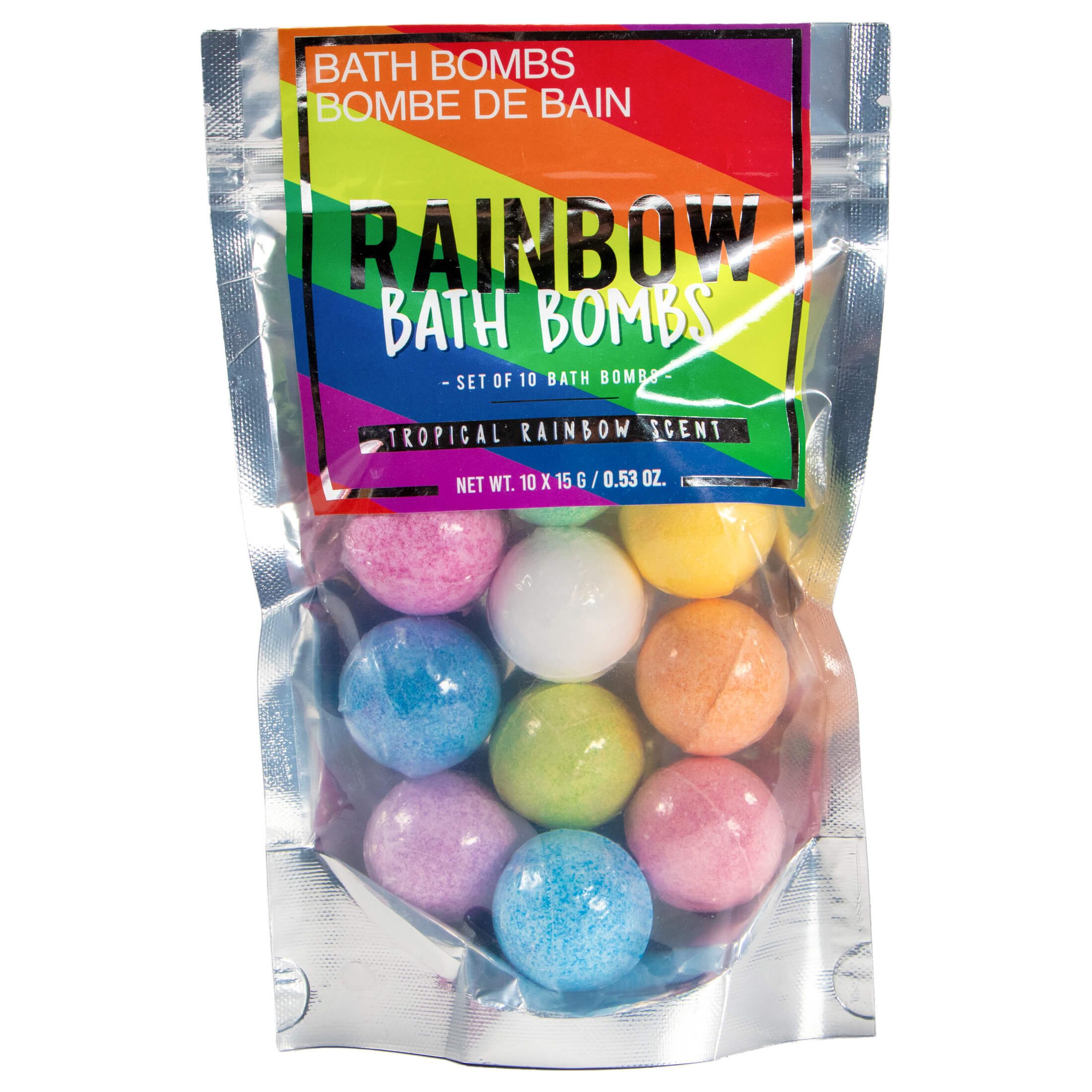 GIFT REPUBLIC Badekugel Sprudelnde Badebomben Rainbow Regenbogen Badekugeln 150g