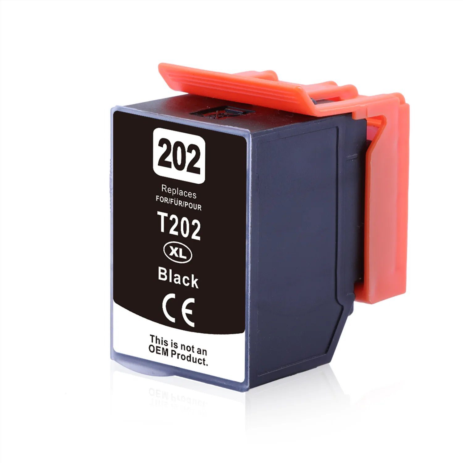D&C Kompatibel Epson Schwarz 202XL, C13T02G14010 Kiwi, Tintenpatrone T02G1
