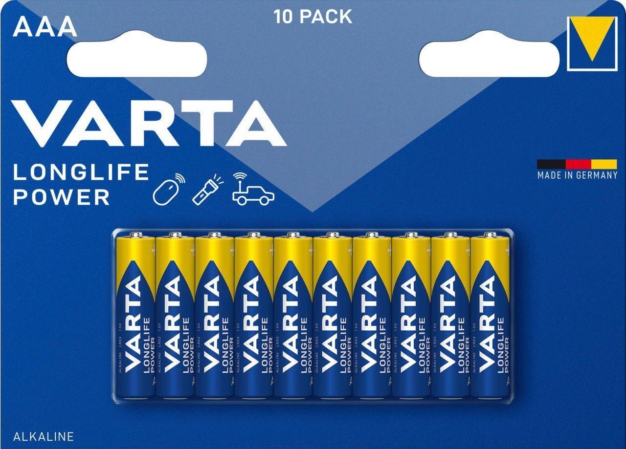 VARTA Varta LONGLIFE Power AAA Bli 10 Micro (AAA)-Batterie Alkali-Mangan 1. Batterie
