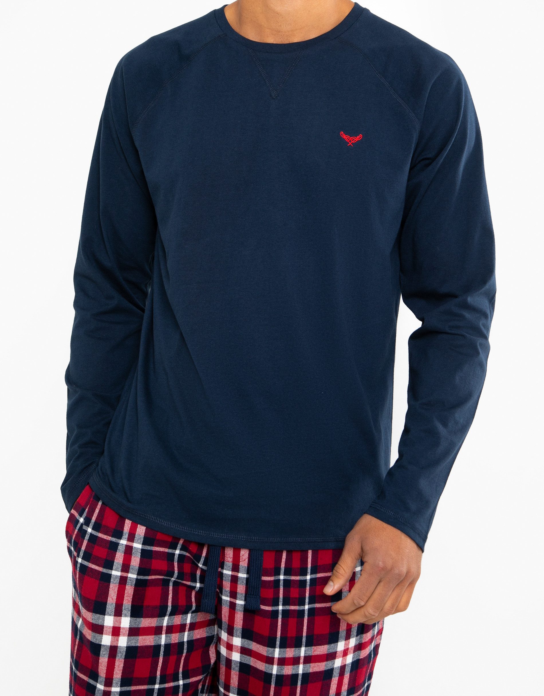 Threadbare Schlafanzug Flint PJ Set (2 tlg) im tollen Karo-Design