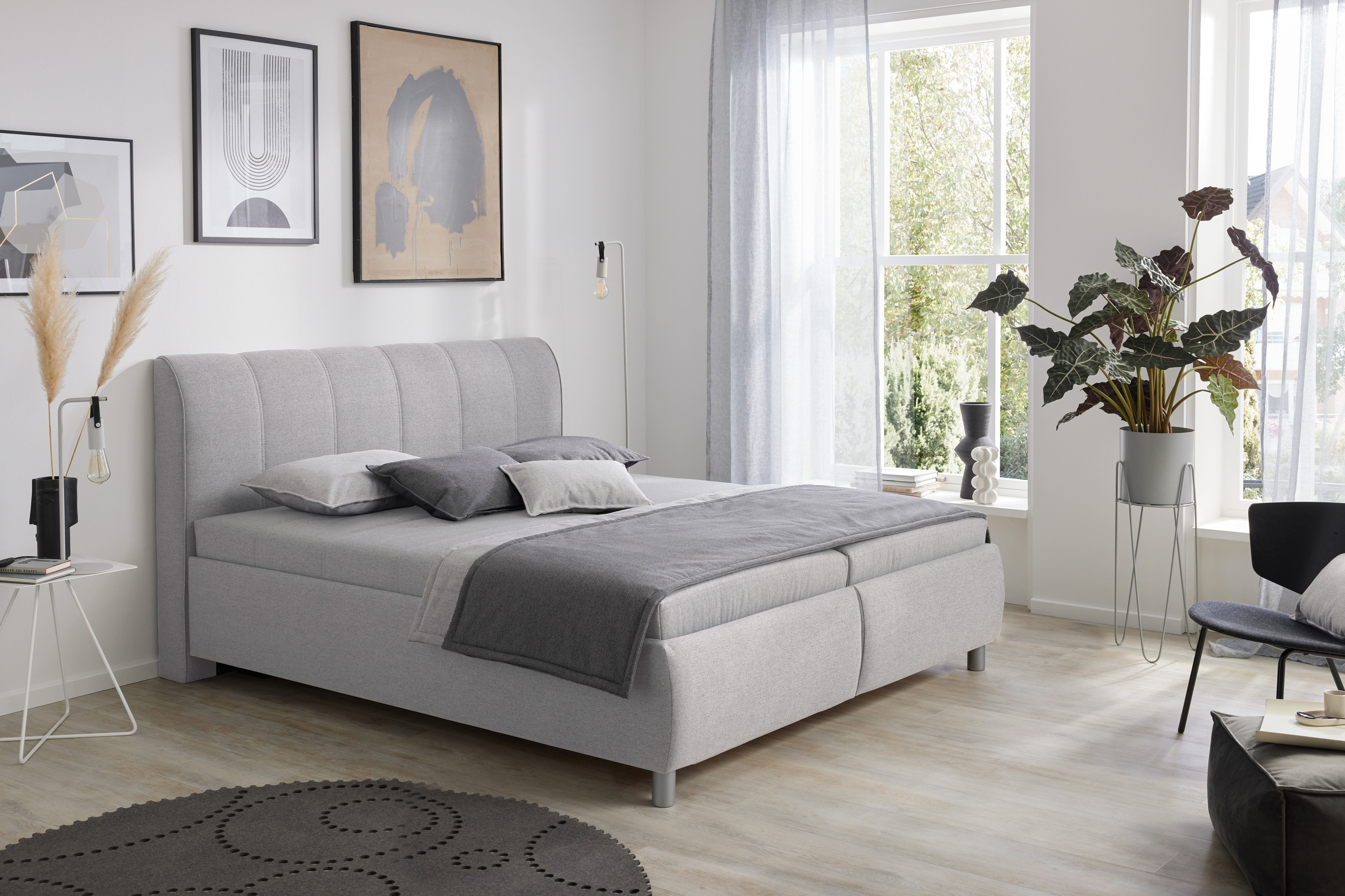 hapo Polsterbett Clara erhältlich in den Breiten 100, 160, 180 & 200cm, in verschiedenen Matratzenqualitäten, Härtegraden und Farben verfügbar