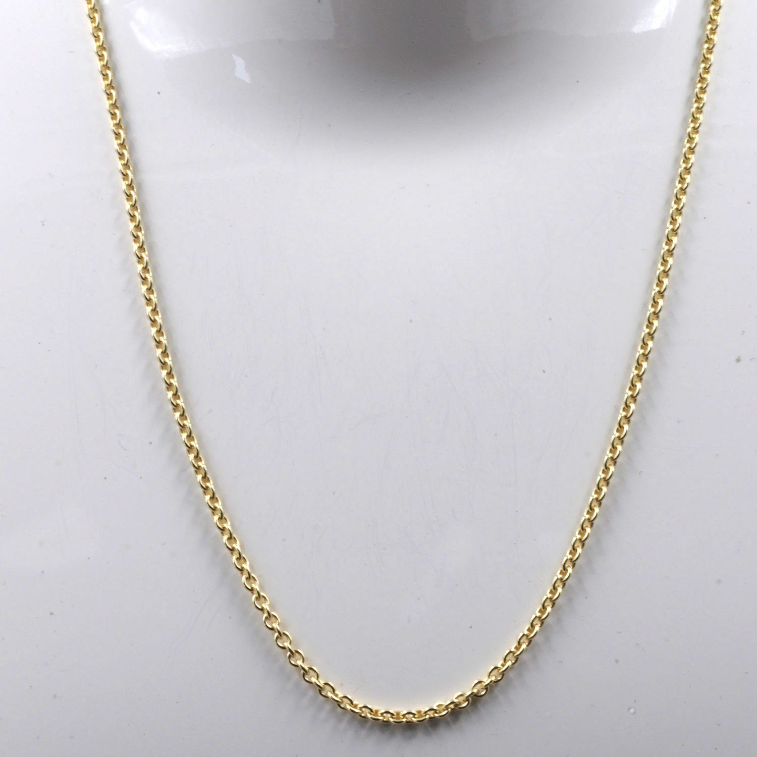Herren Schmuck HOPLO Goldkette 2,0 mm 45 cm 333 - 8 Karat Gold Halskette Ankerkette rund massiv Gold hochwertige Goldkette 4,4 g