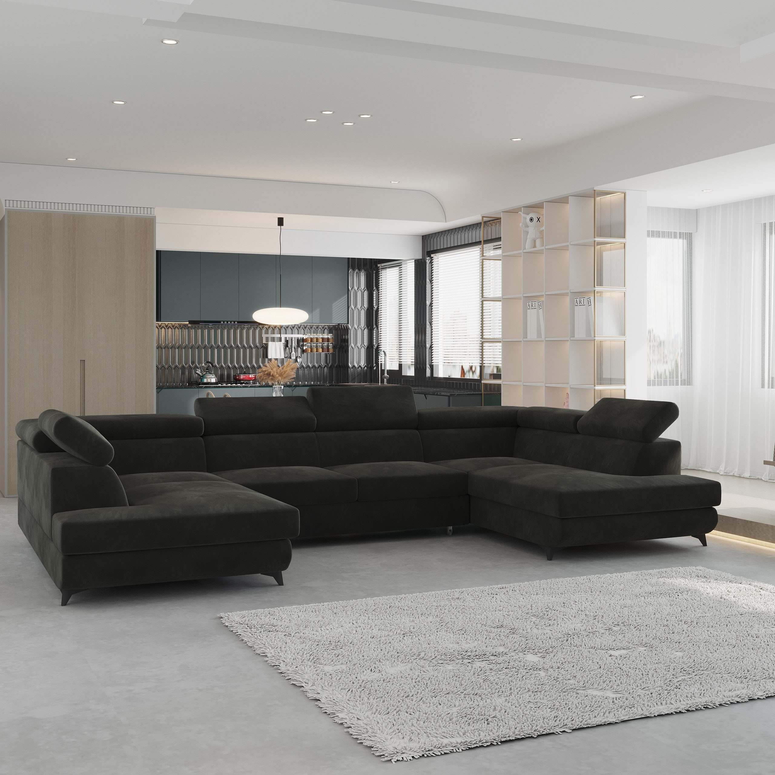 Masseno Ecksofa VINTESSA mit Schlaffunktion U-Form, günstig online kaufen