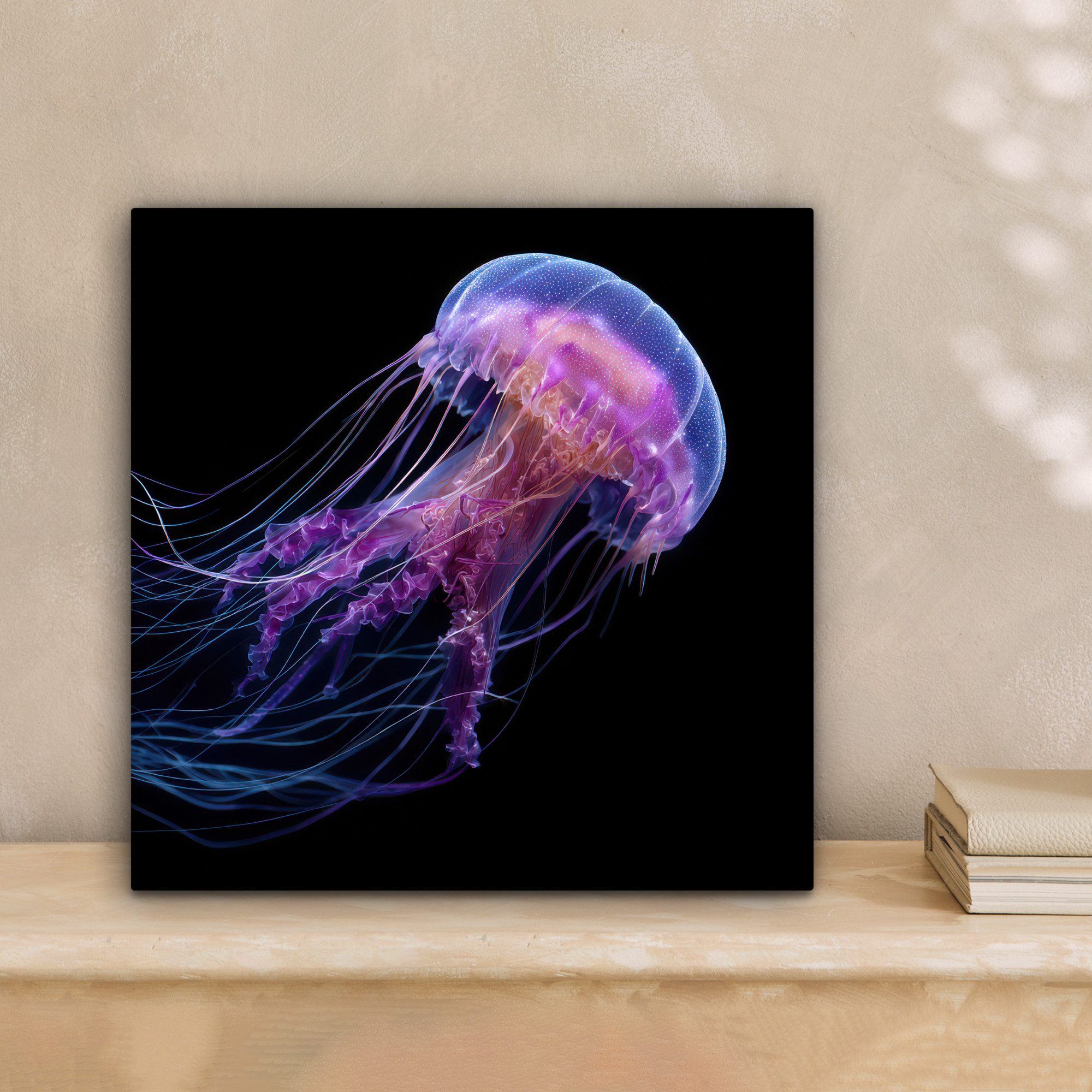 OneMillionCanvasses® Leinwandbild Qualle - Transluzent - günstig online kaufen