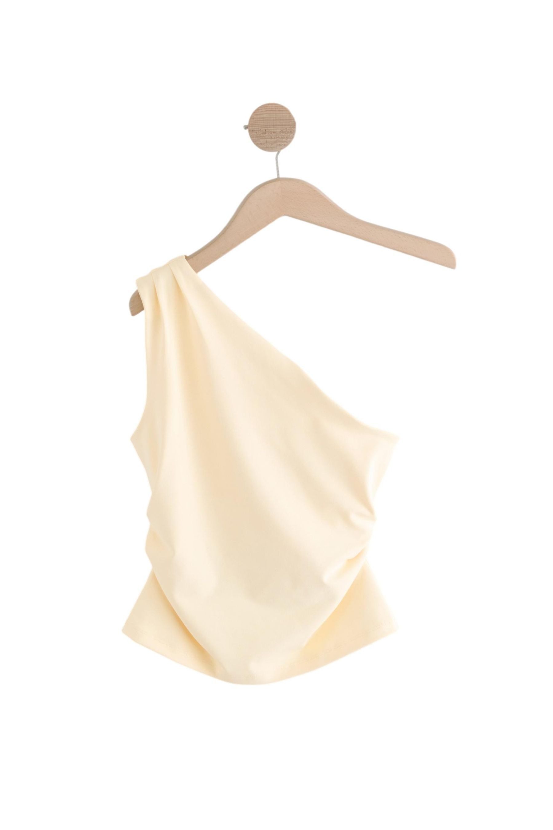 Next One-Shoulder-Top Einschulteriges, gerafftes Oberteil (1-tlg) günstig online kaufen