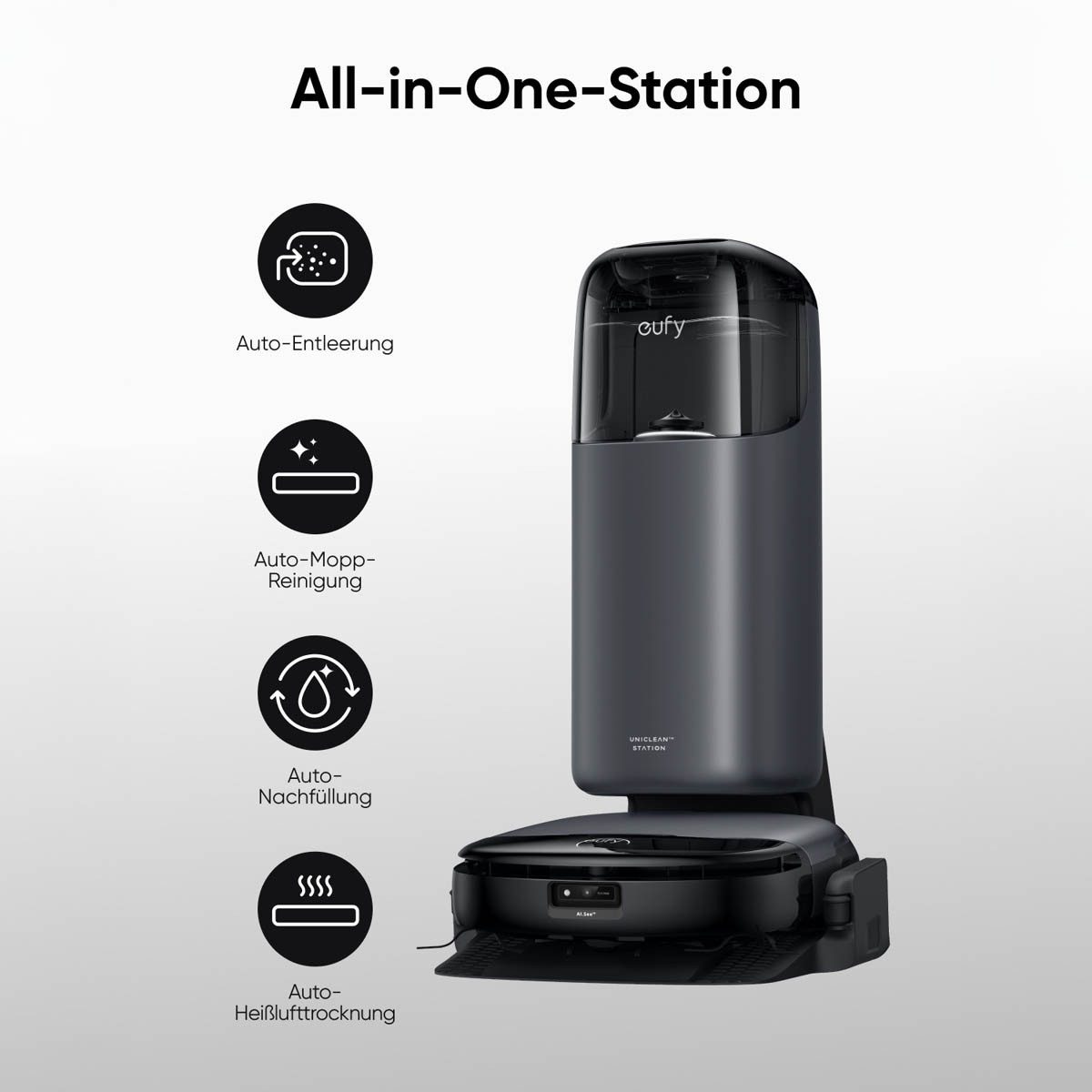 eufy Saugroboter S1 Saug-Wischroboter mit All-in-one Station