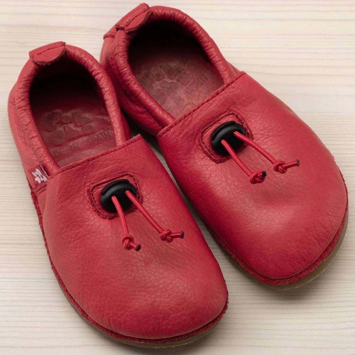 POLOLO Kinderschuhe, Unisex Hausschuh mit Kordel, Barfußschuh