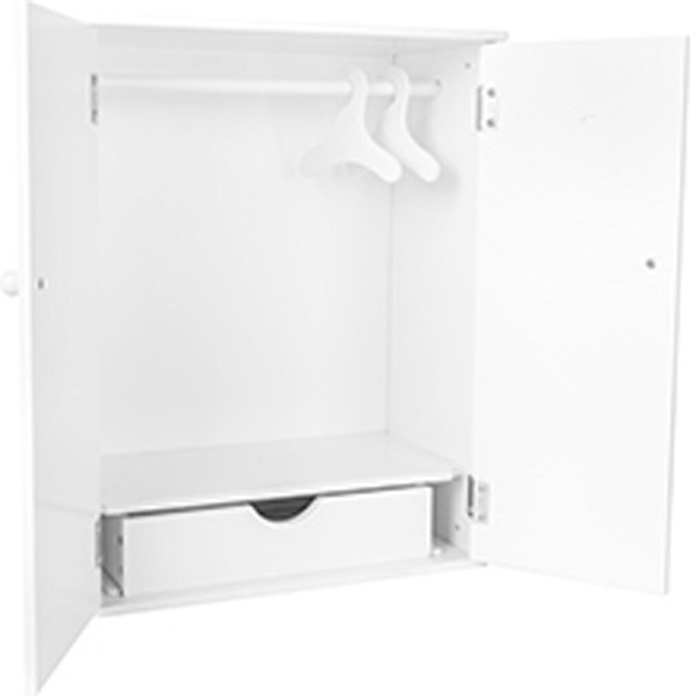 Legler Puppenhausmöbel small foot 11213 Puppenschrank in Weiß aus Holz