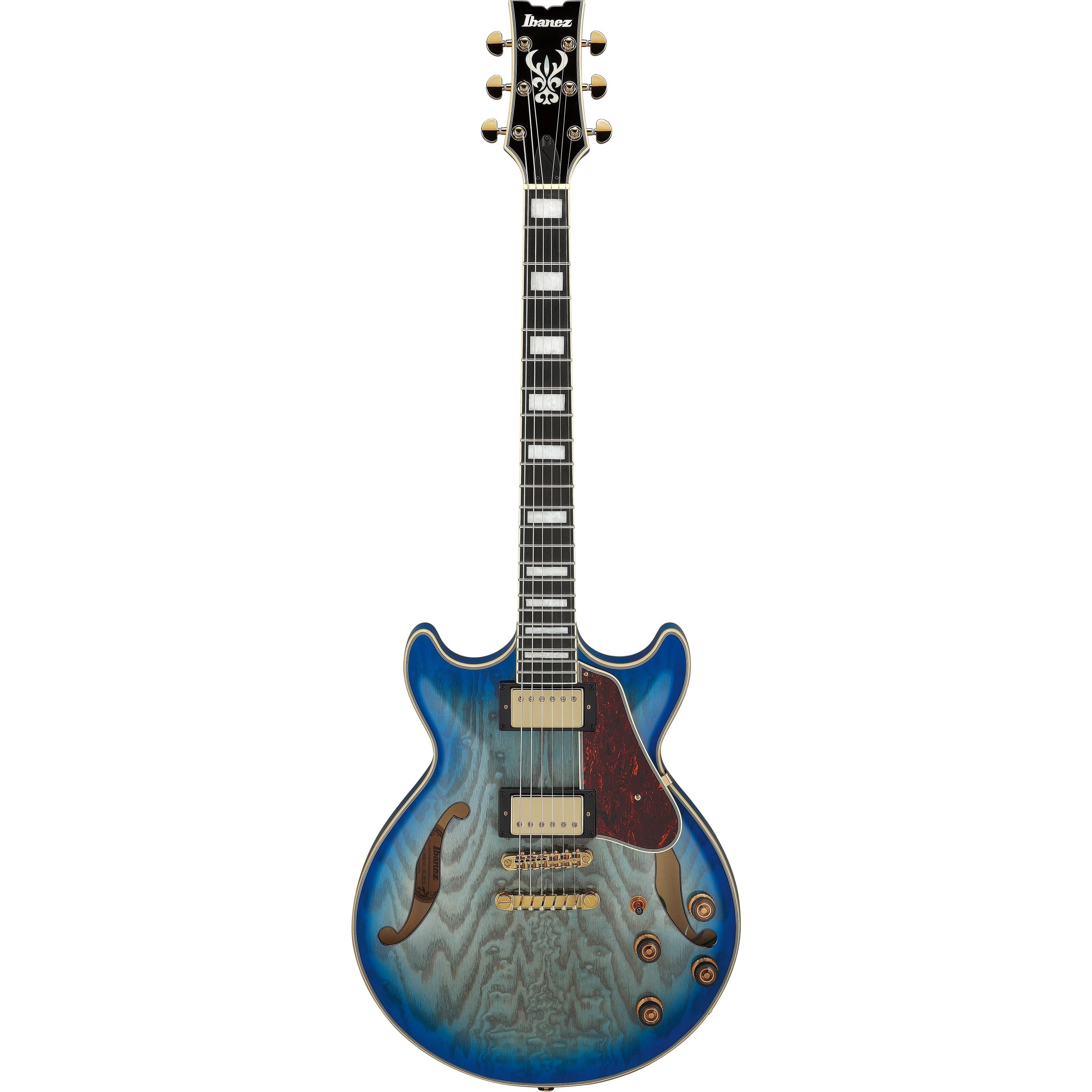 Ibanez E-Gitarre, Artcore AM93QA-JBB Jet Blue Burst - E-Gitarre