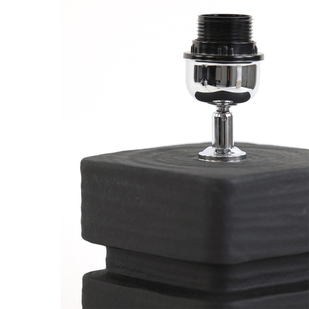 Light & Living Tischleuchte Lampenfuß AMTA Light & Living Tischleuchte 16x16x32 cm Keramik schwarz, ohne Leuchtmittel