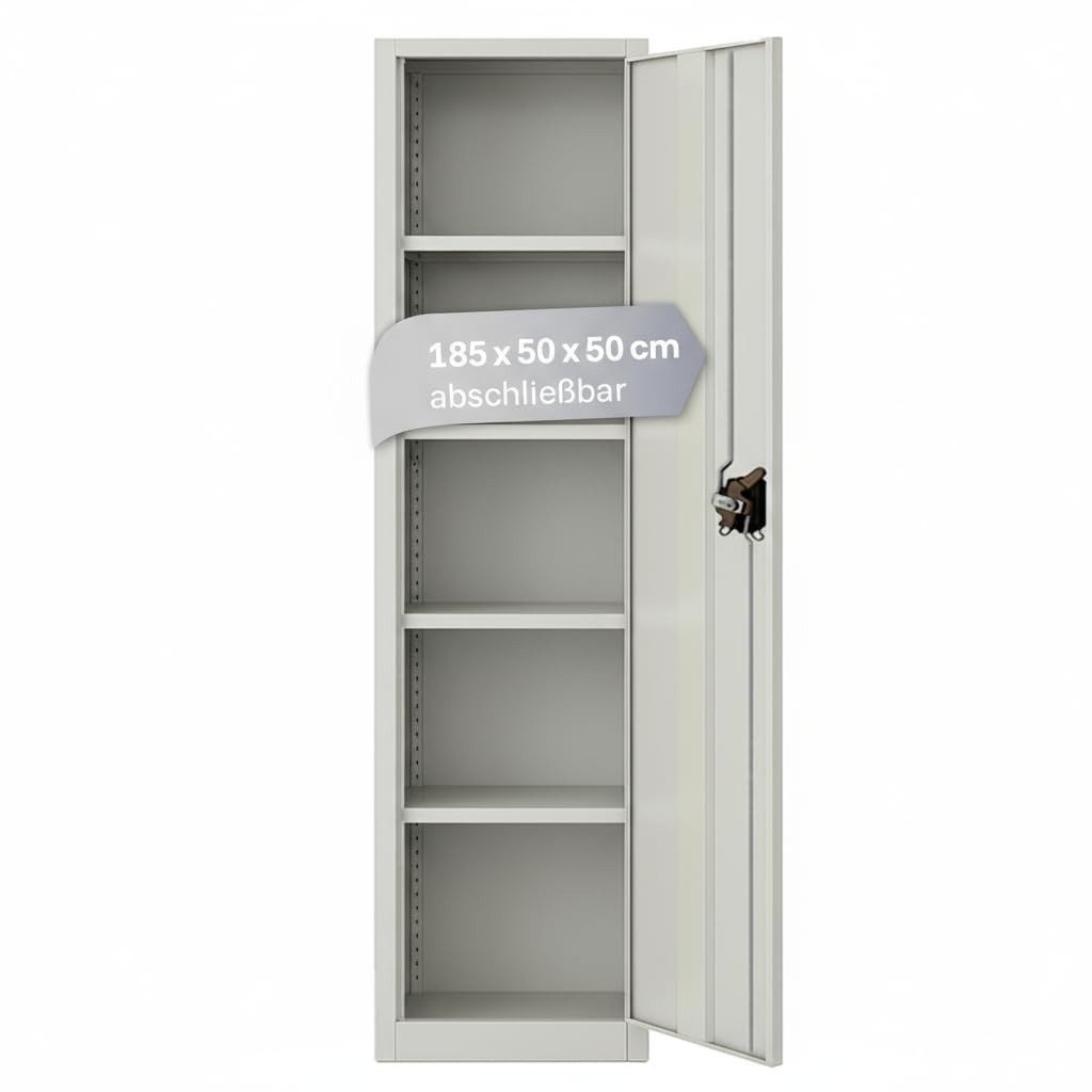 LagerZwei Aktenschrank Mehrzweckschrank 185x50x50 cm abschließbar