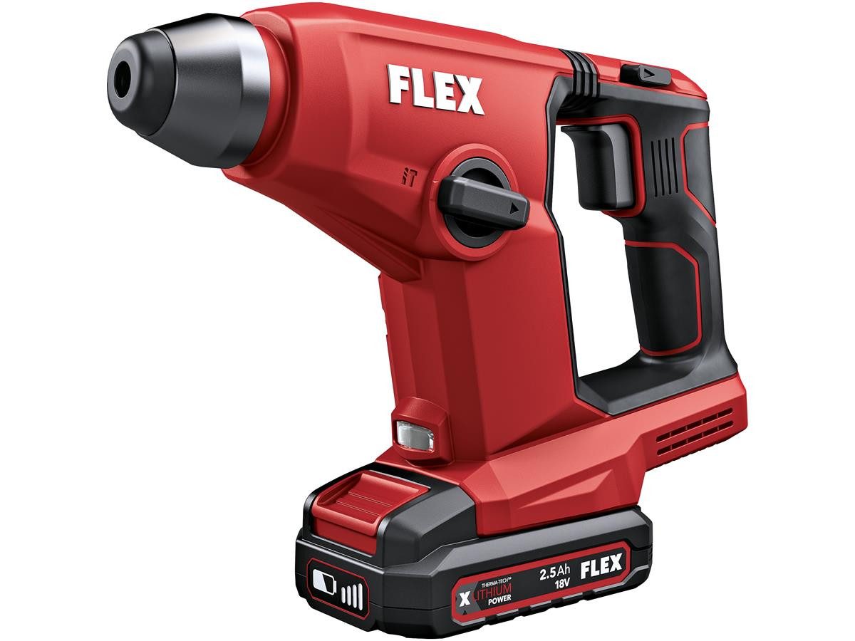 Flex Akku-Bohrhammer FHE 1-16 18.0-EC, 18 V, max. 810 U/min, (Set inkl. 2 Akkus)