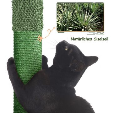 Yaheetech Kratzbaum, 138 cm hoch Moderner Katzenbaum Katzenkratzbaum