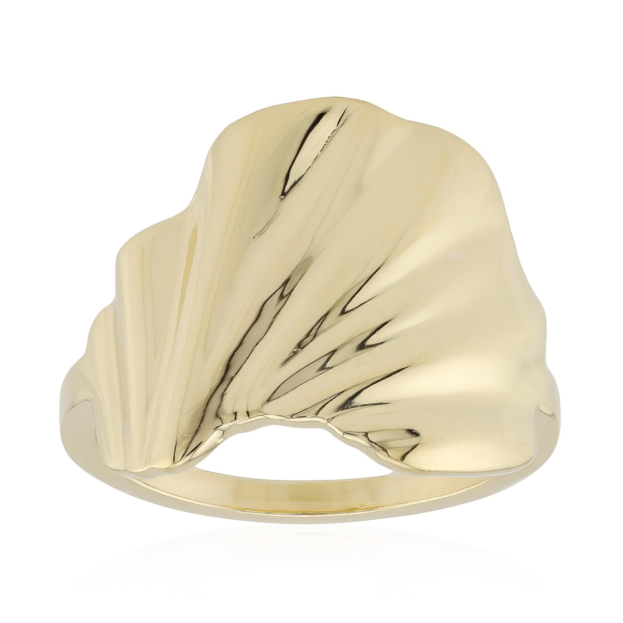 Cavill Silberring Ring aus Sterlingsilber mit vergoldetem Muschelmotiv (1-tlg)