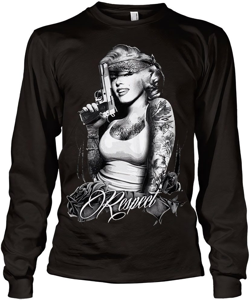 Marilyn Monroe Longsleeve Respect Long Sleeve Tee