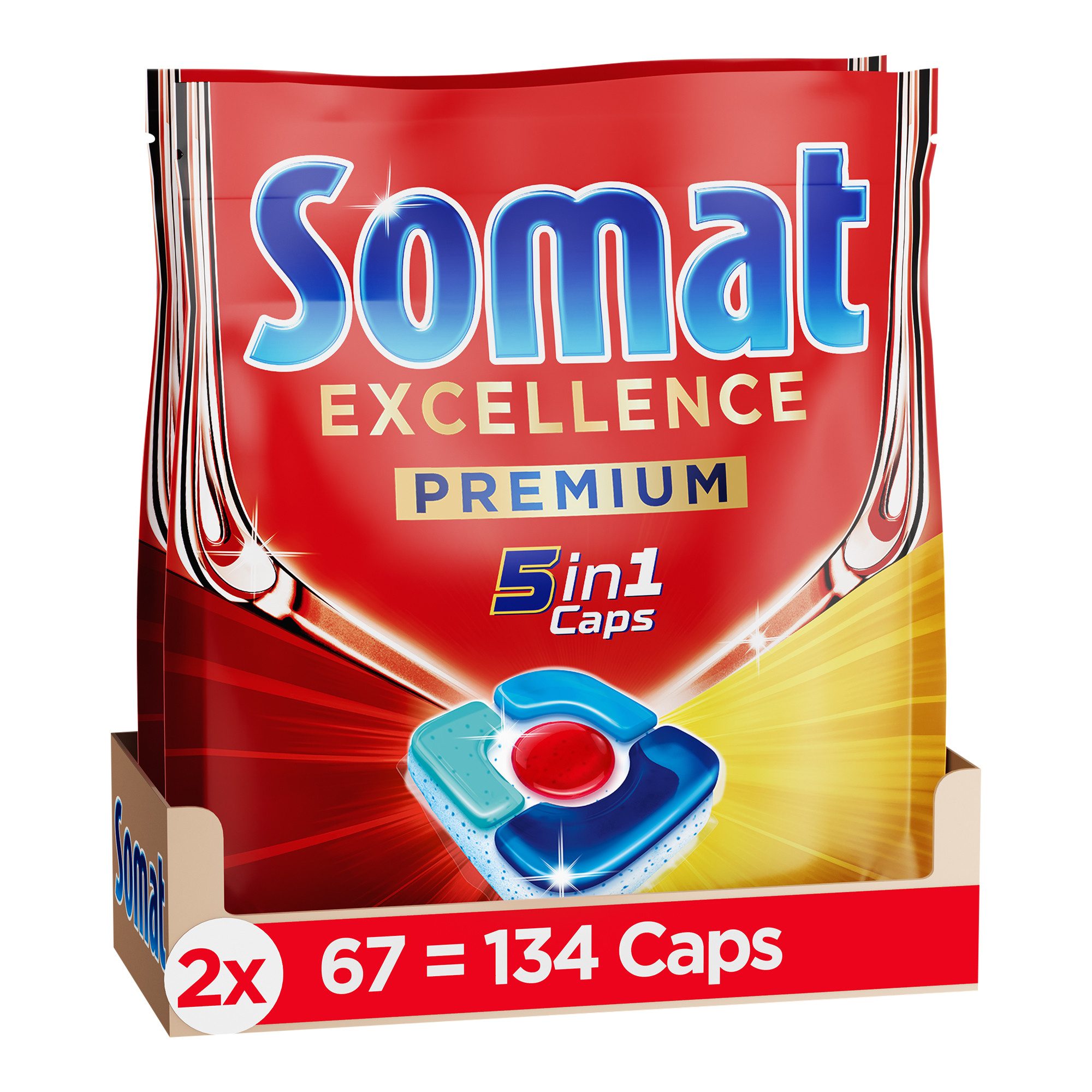 5in1 Caps Excellence Premium 2 x 67 Spülmaschinentabs