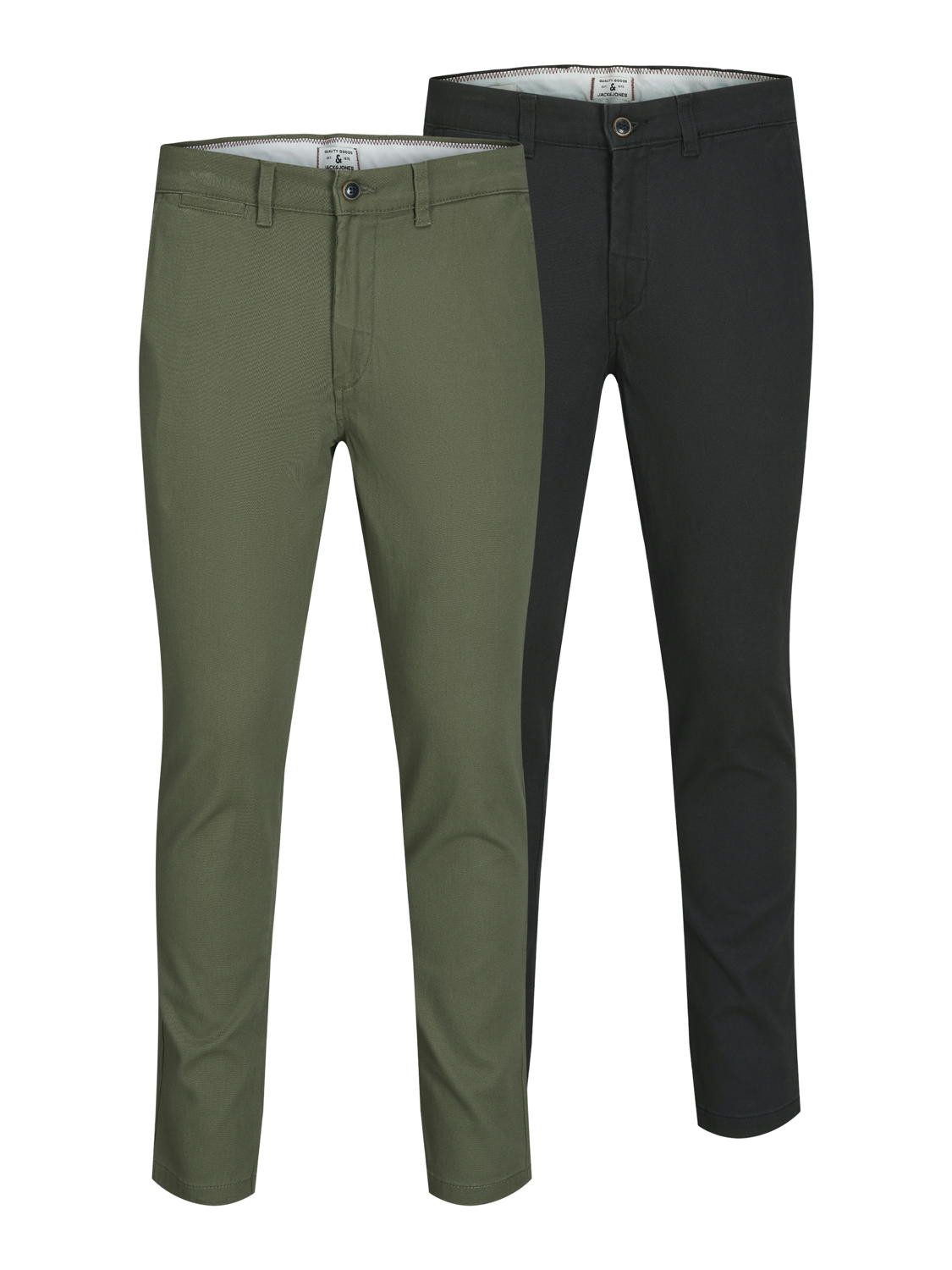 Jack & Jones Chinohose Jack & Jones Herren Stoffhose Chino-Hose JpstMarco 2Pk Slim-Fit