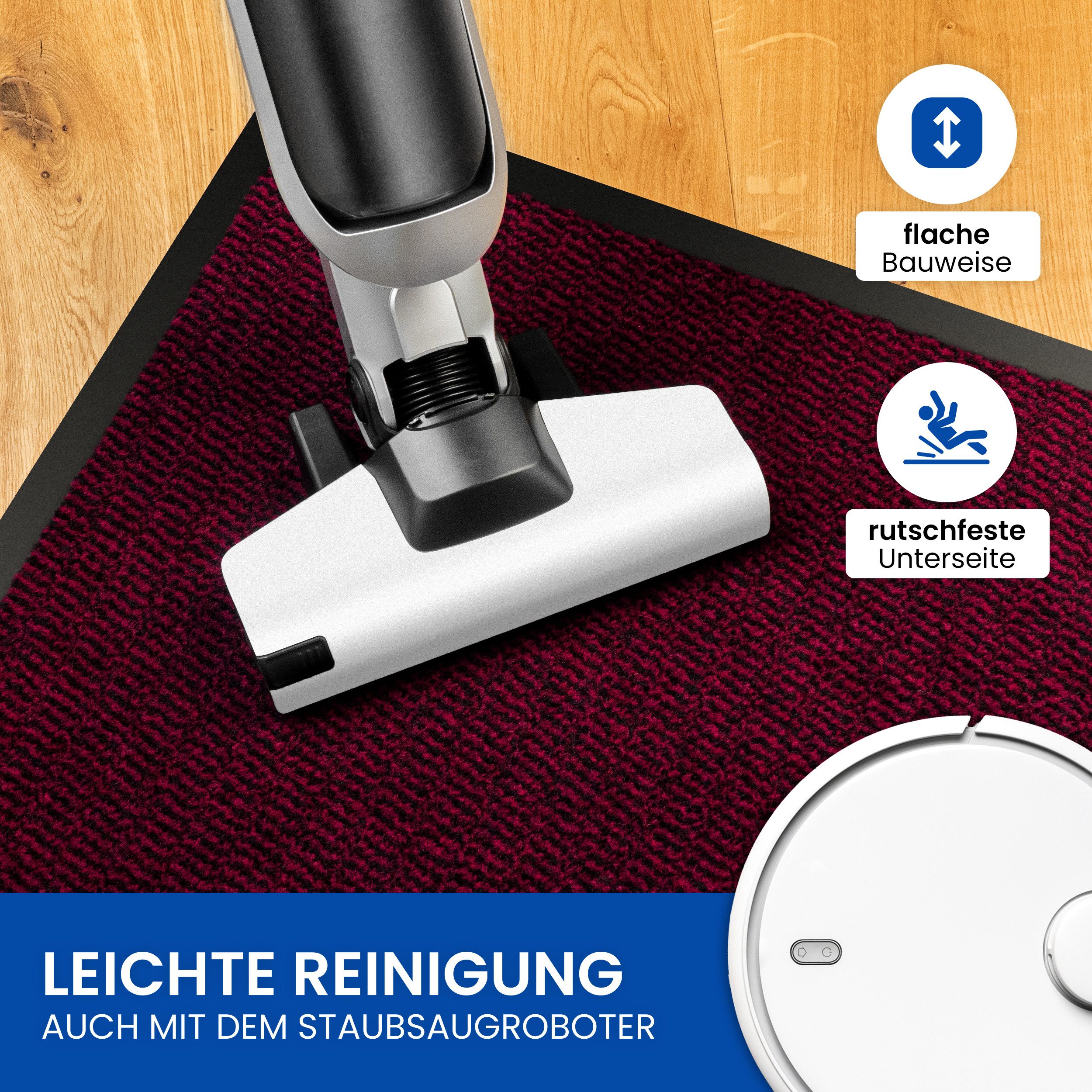 Gentle North Fußmatte für Innen & Außen - Schmutzfangmatte, Innen und Außen - rutschfest - waschbar - strapazierfähig