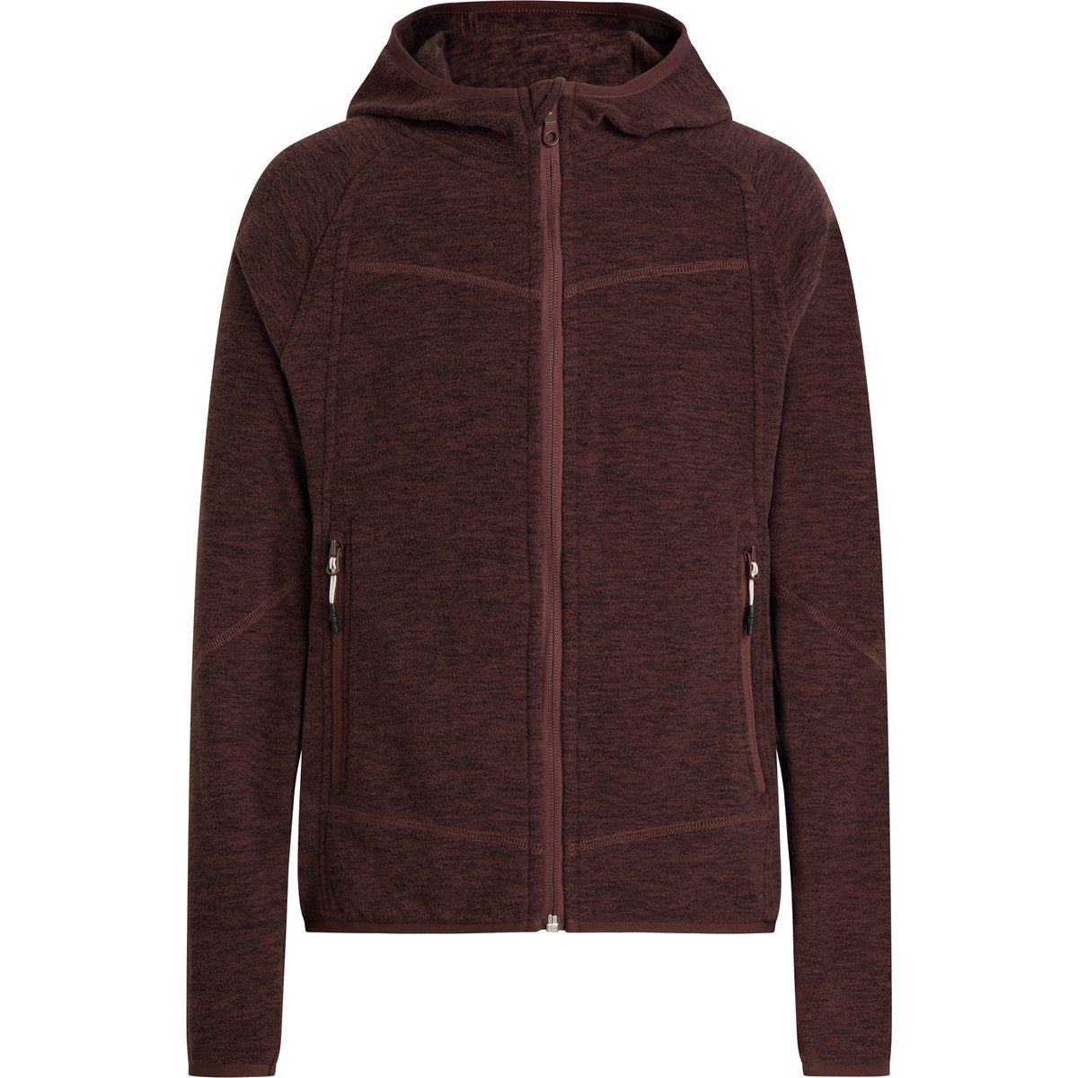 McKINLEY Fleecejacke Mä.-Fleece-Jacke Choco FZ HD FL G MELANGE/RED WINE