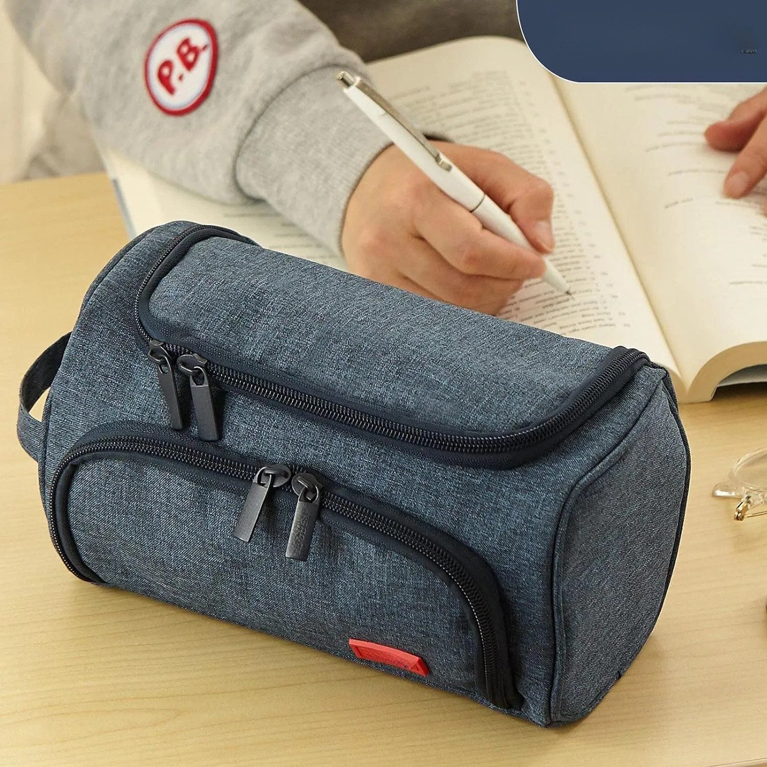 Coonoor Federmäppchen 3 Fächer Große Kapazität Mäppchen Federtasche Stiftet günstig online kaufen