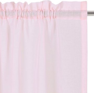 Gardine Dolly, my home, Stangendurchzug (1 St), transparent, Polyester, transparent, Stangendurchzug, gewebt, gemustert, verschiedene Größen