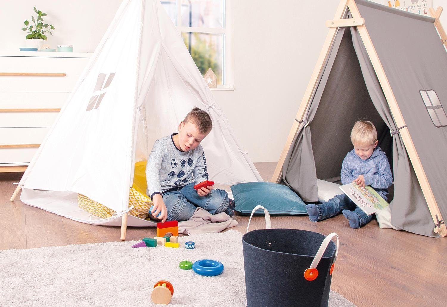 Pinolino® Spielzelt Noah, grau günstig online kaufen