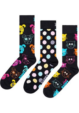 Happy Socks Socken (Set, 3-Paar) mit verspielten Mustern