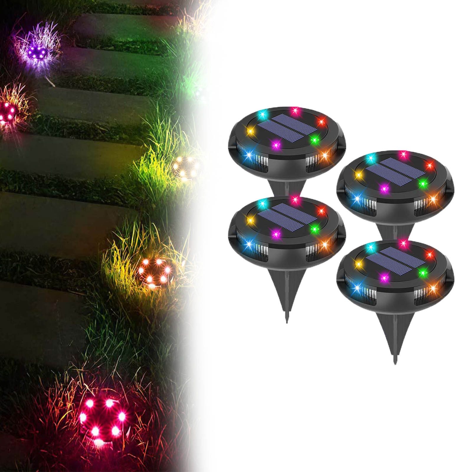 Jibenhome LED Solarleuchte Solar Bodenleuchten,10 LED günstig online kaufen