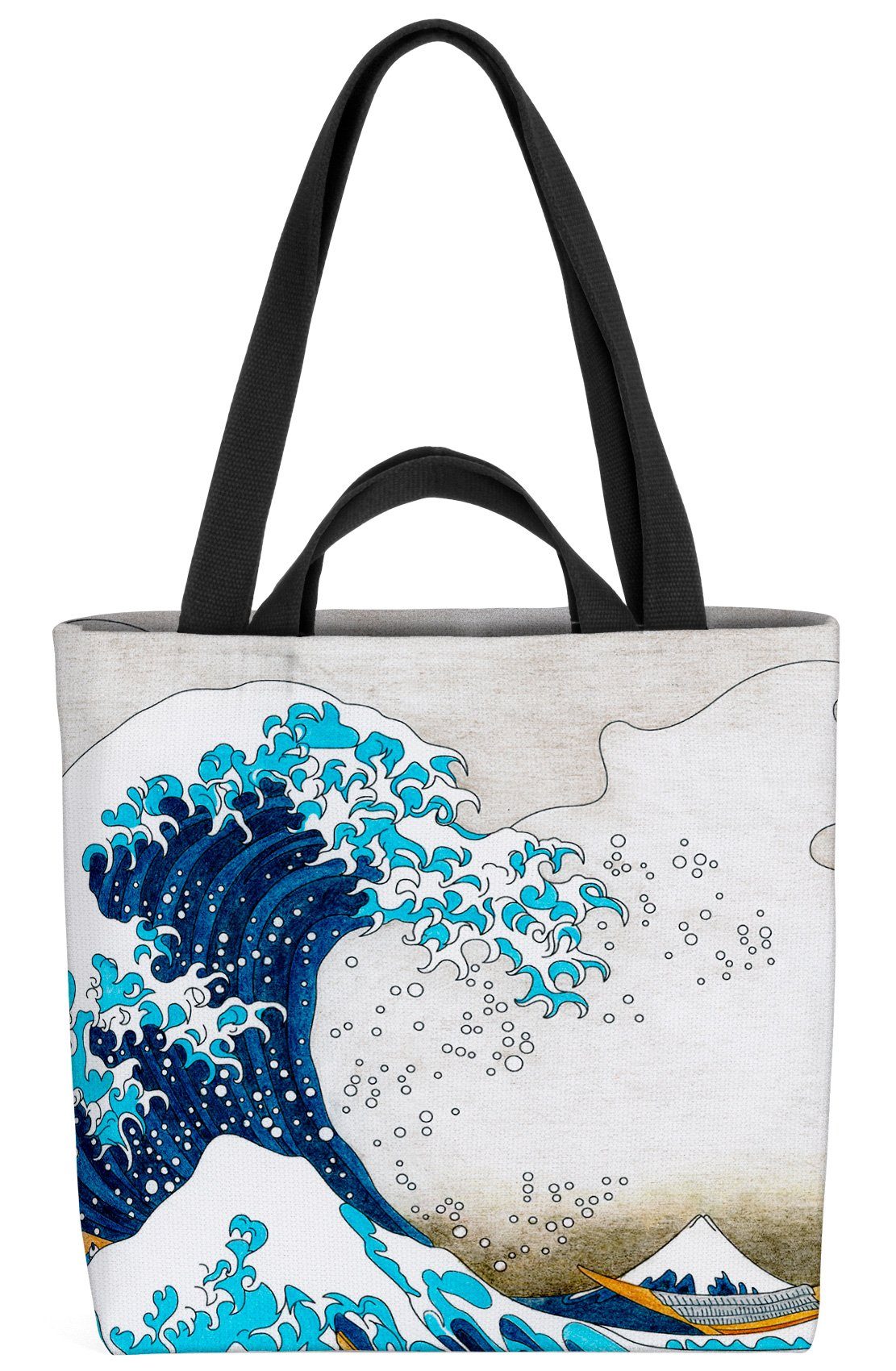 VOID Henkeltasche (1-tlg), Hokusai Welle k welle Boot Kangawa japanisch Japan Meer sturm antikes