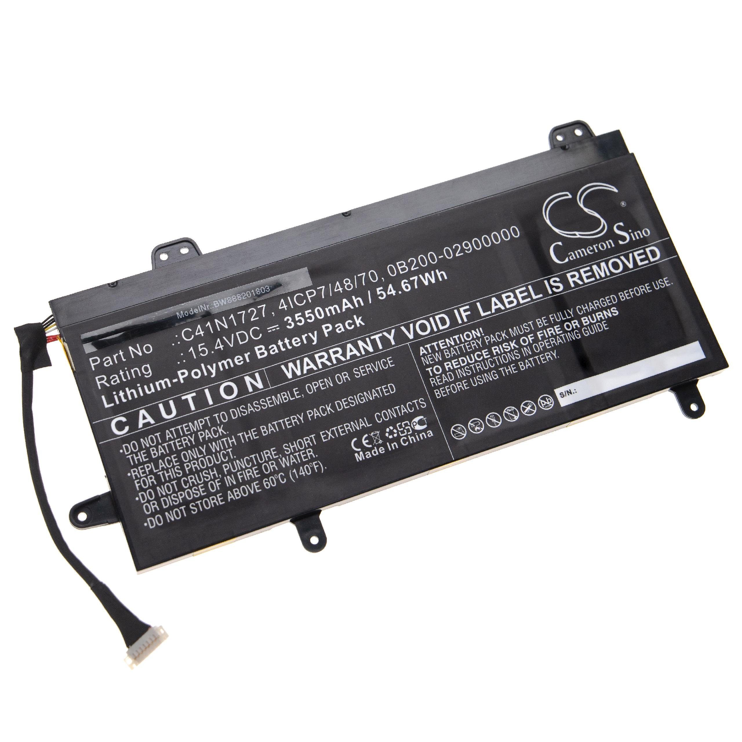 vhbw passend für Asus ROG Zephyrus GM501GS-EI018T, GM501GS-EI023T, Laptop-Akku 3550 mAh