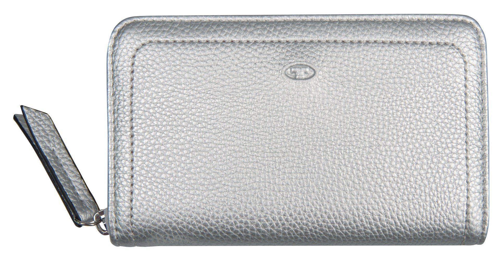 TOM TAILOR Geldbörse ELA Medium zip wallet, im dezenten Stil silberfarben