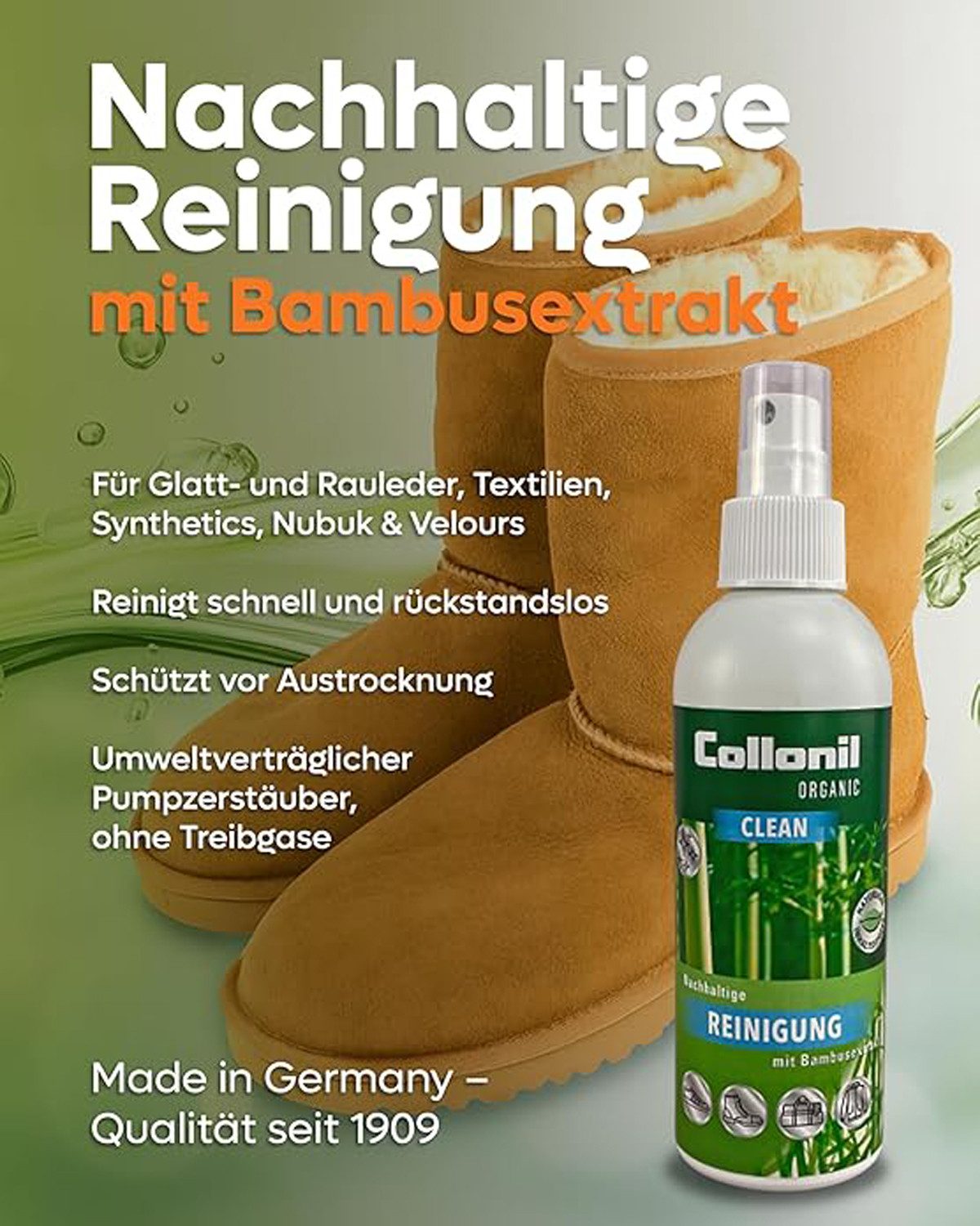Collonil Organic Clean - Kompromisslose nachhaltige Reinigung Lederpflege (1 St)