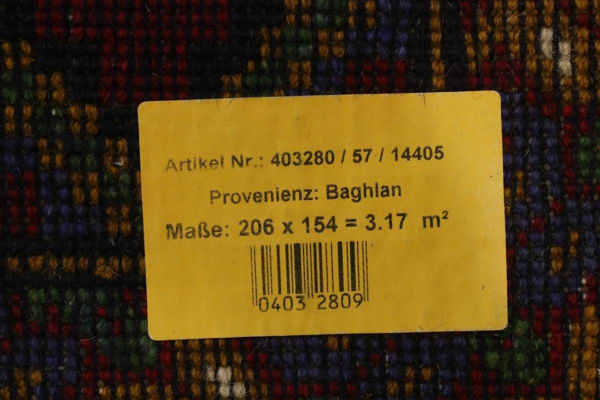 rechteckig, Handgeknüpfter Afghan Akhche Höhe: 153x207 Orientteppich, Nain mm 6 Orientteppich Trading,
