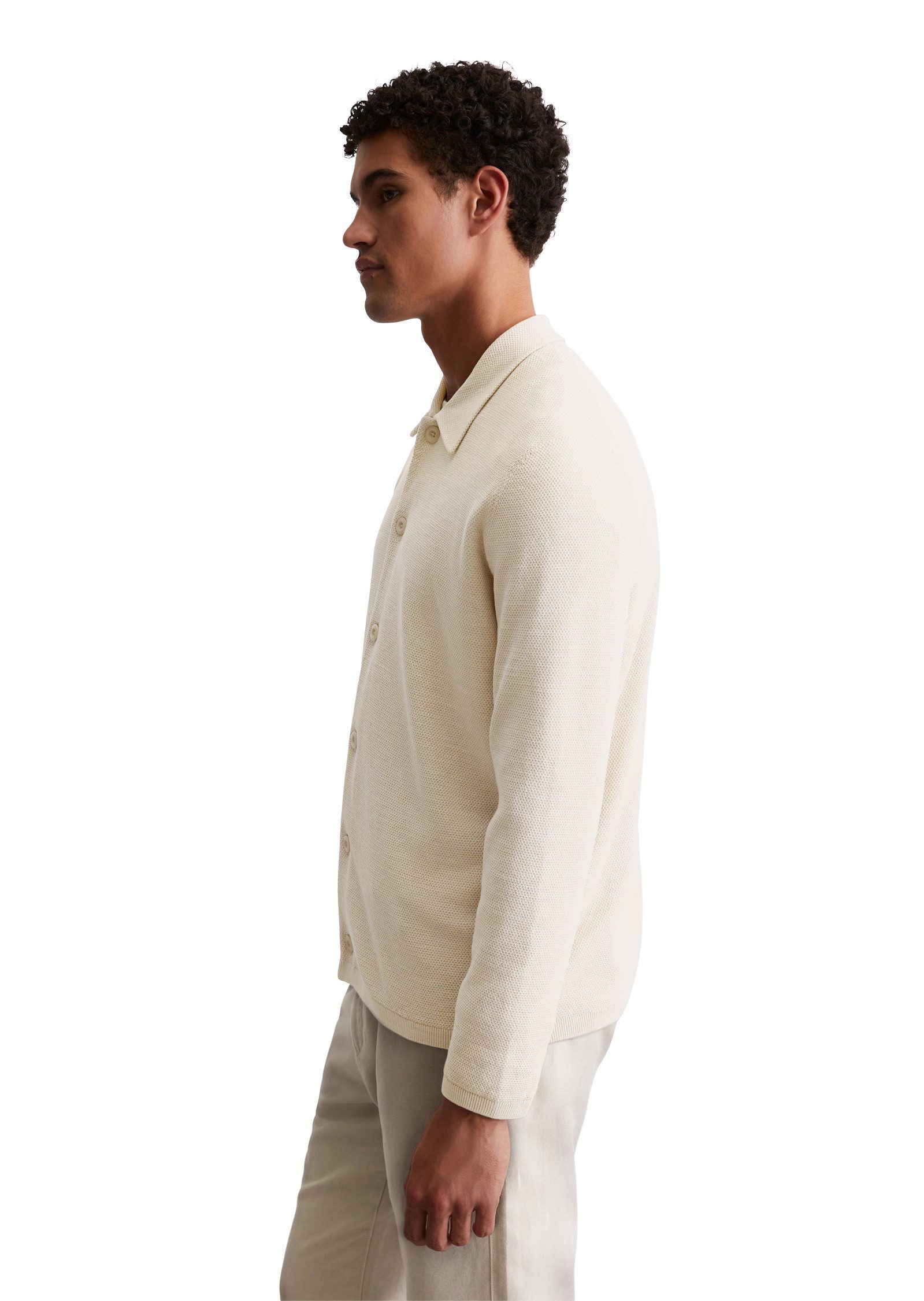 Marc O'Polo Cardigan mit feiner Piqué-Struktur günstig online kaufen