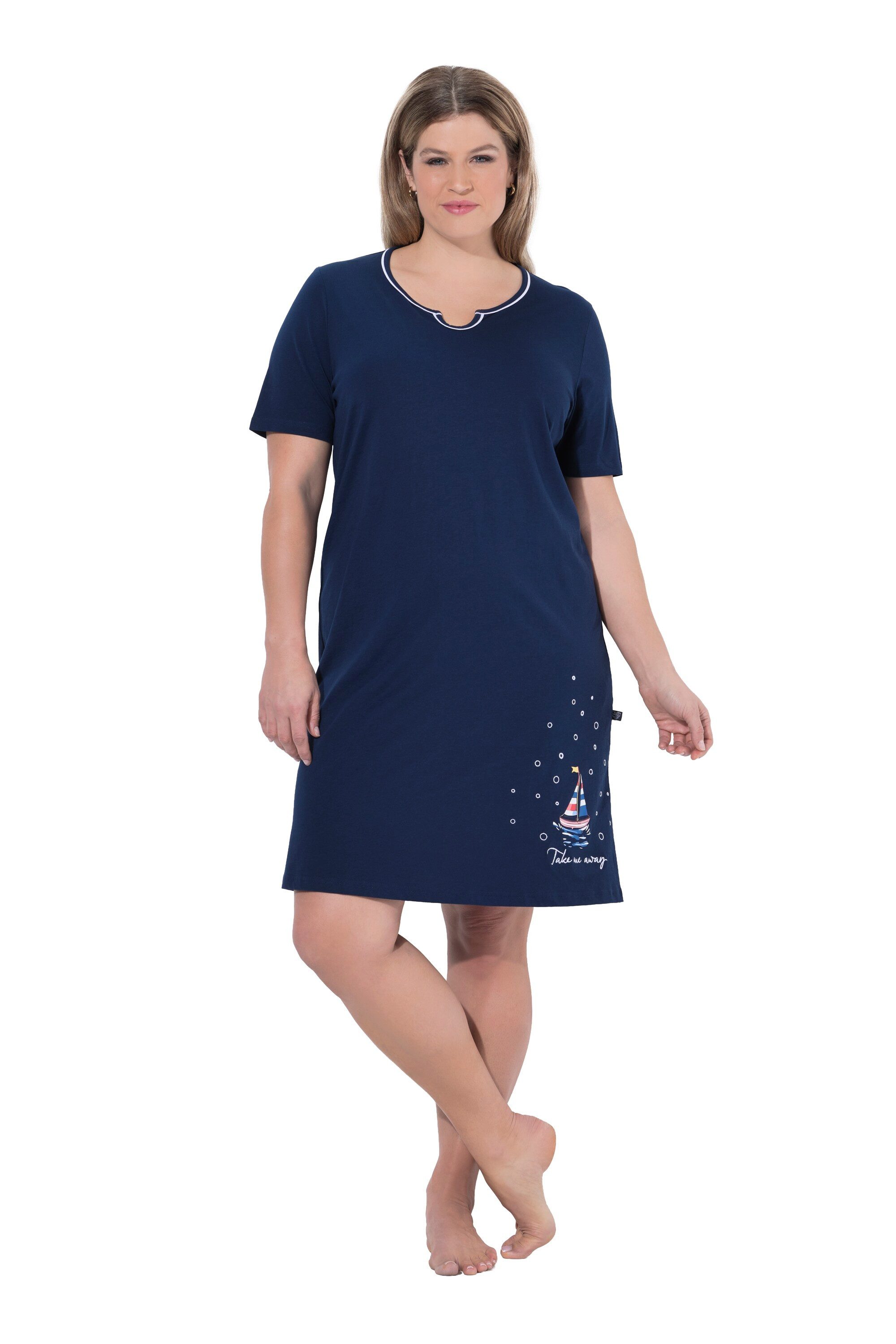 Ulla Popken Bigshirt Bigshirts 2er-Pack Boot Tunika-/V-Ausschnitt günstig online kaufen