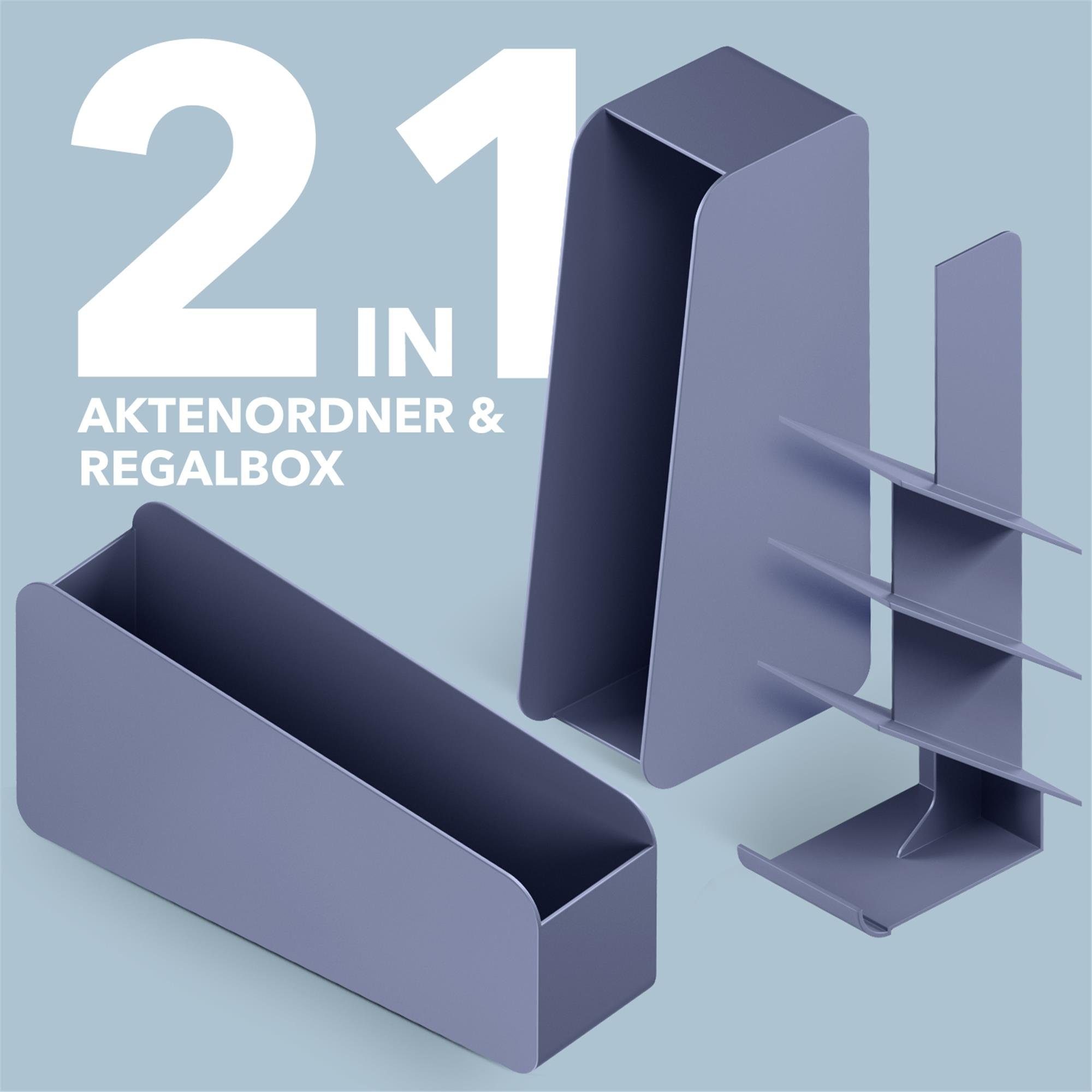 Organizer Schreibtisch-Organizer mit RED DOT Design Award (Büro-Set, 7-teilig), 100% recycelte Materialien, multifunktional, platzsparend