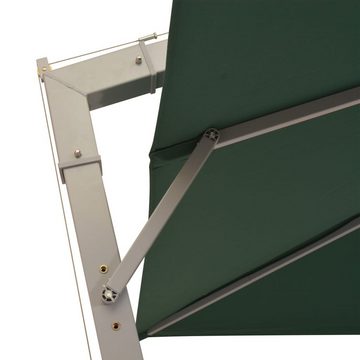 vidaXL Balkonsichtschutz Ampelschirm 300x300 cm Grün Aluminium-Mast