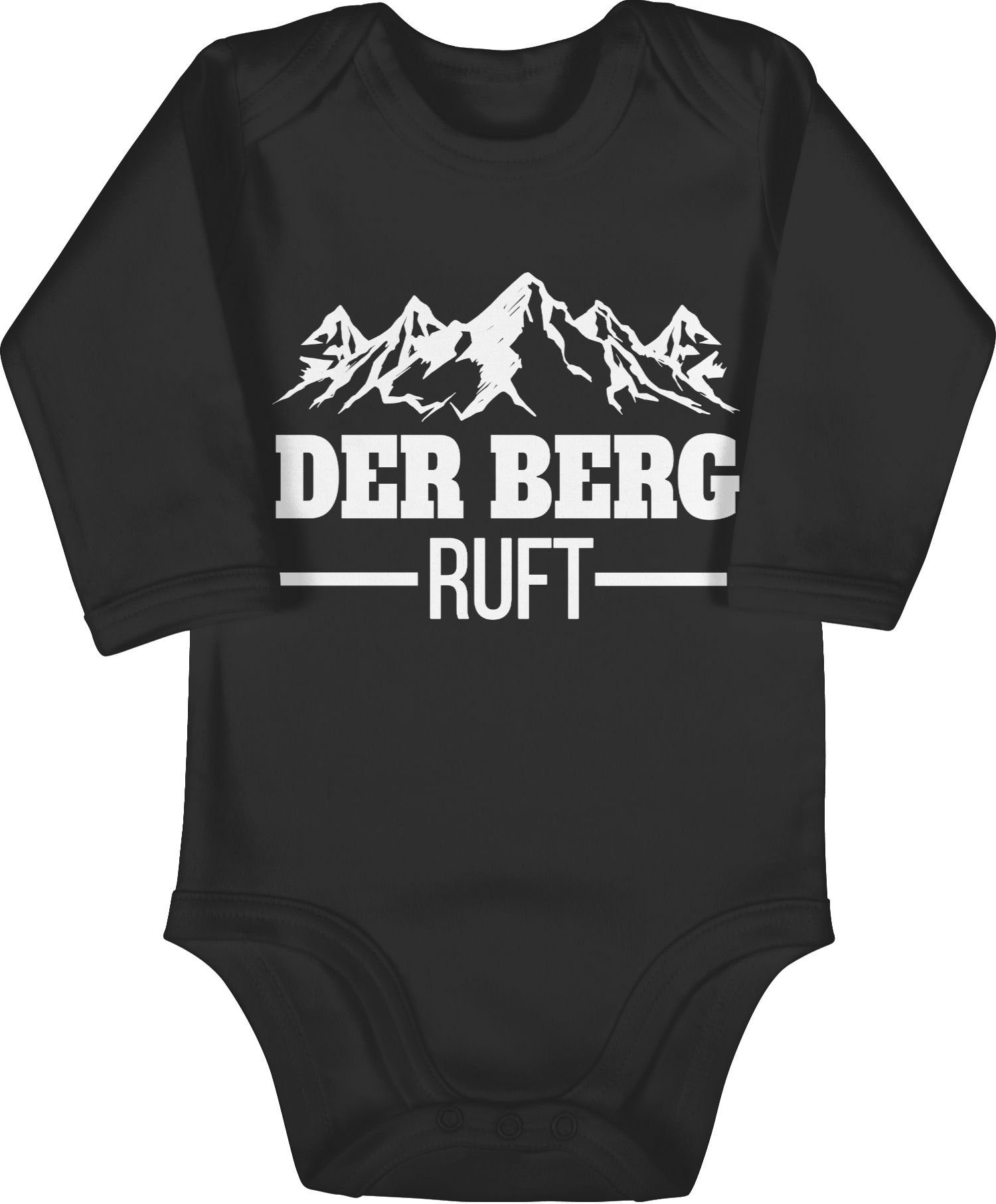 Shirtracer Shirtbody Der Berg ruft Sport & Bewegung Baby 3 Schwarz
