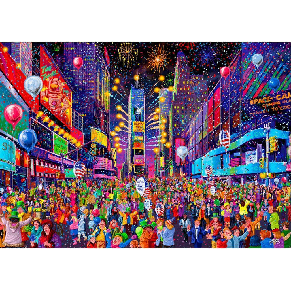 Wooden City Puzzle Holzpuzzle Silvester 2in1, 505 Teile ECO, Puzzleteile