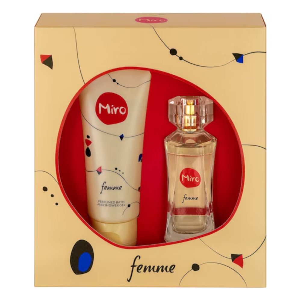 Miro Eau de Parfum Miro Femme Geschenkset 2 tlg: Parfum Spray 50 ml + Duschgel 100 ml