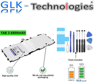 GLK-Technologies GLK-Technologies High Power Ersatzakku kompatibel mit Samsung Galaxy Tab 3 10.1 GT P5200 P5210 P5220, Original Battery, accu, 6800mAh Akku, inkl. Werkzeug Set Kit Tablet-Akku 6800 mAh (3.8 V, 1 St)