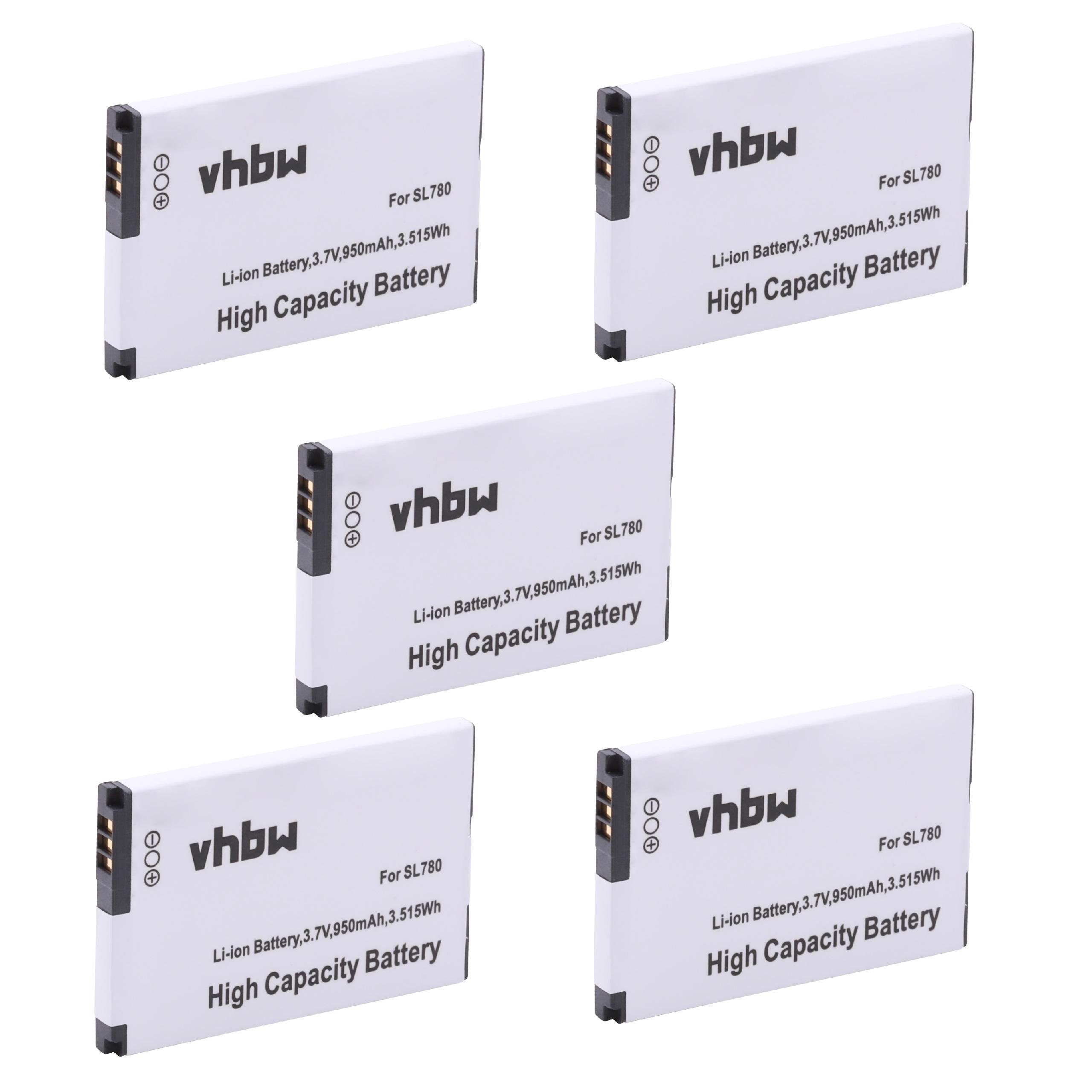vhbw kompatibel mit Unify OpenStage SL6, SL400, SL450 Akku Li-Ion 950 mAh (3,7 V)