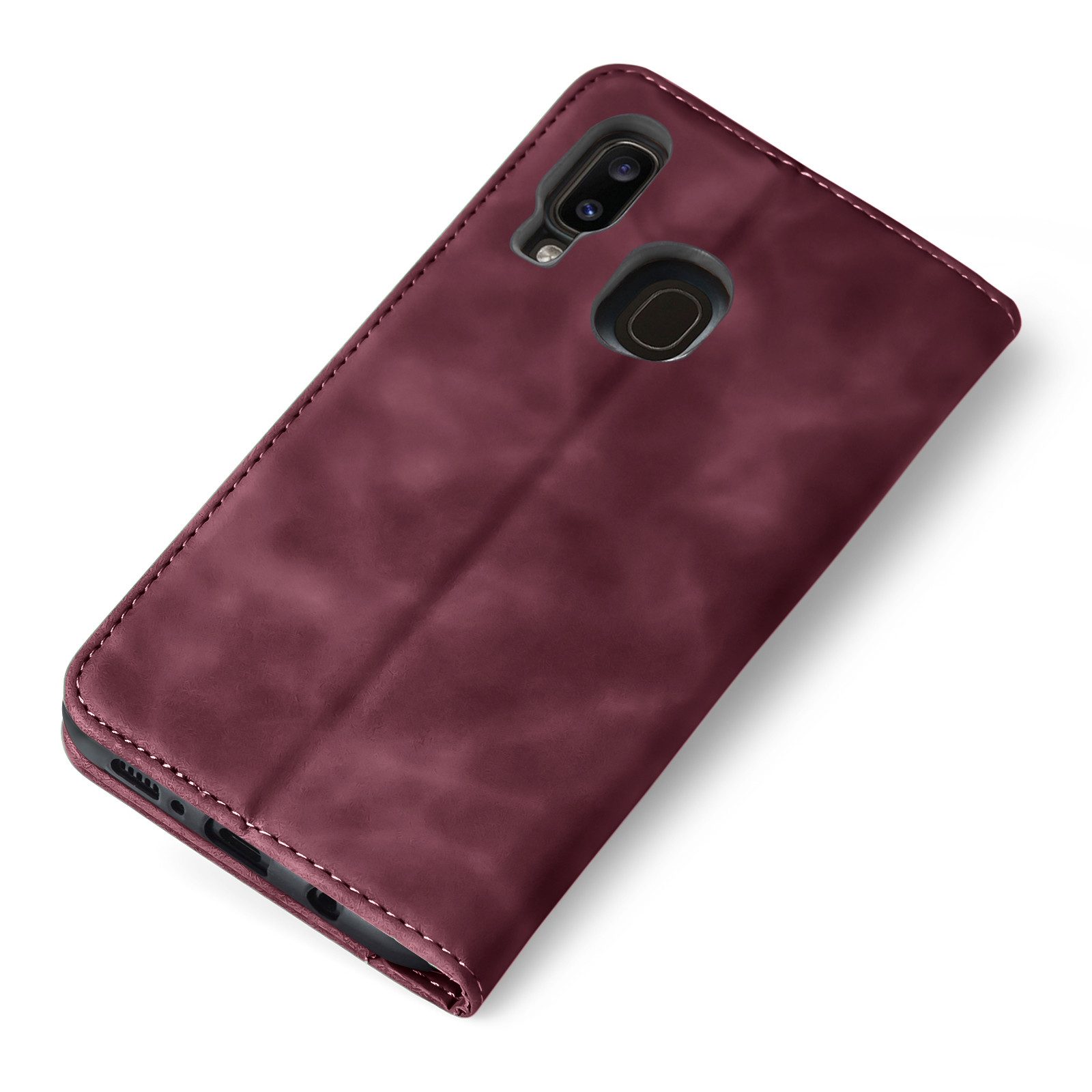 Tec-Expert Handyhülle Tasche Hülle für Samsung Galaxy A40 5.9 Zoll, 5.9, Cover Klapphülle Case mit Kartenfach Fliphülle aufstellbar