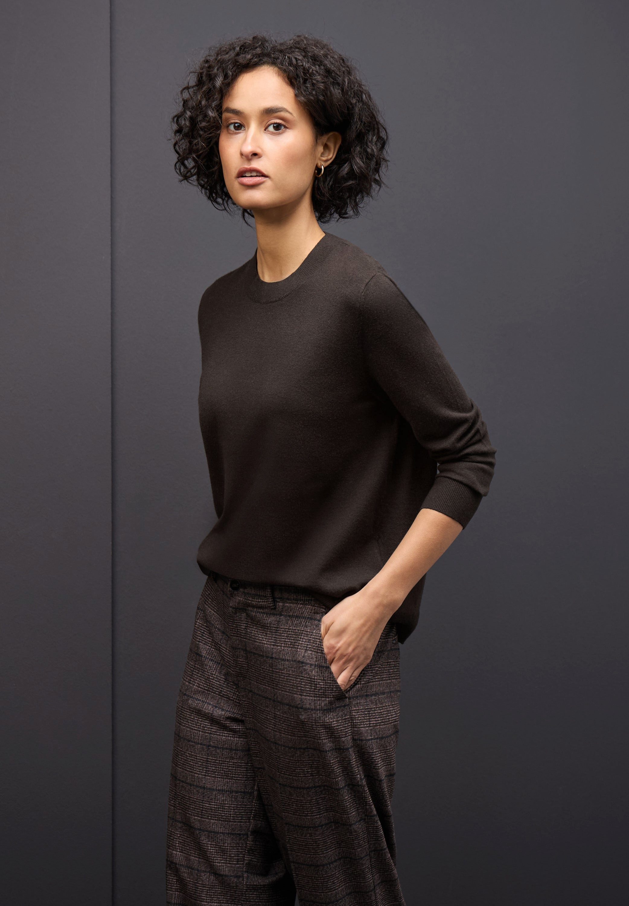 STREET ONE Rundhalspullover Kuscheliger Pullover (1-tlg) günstig online kaufen