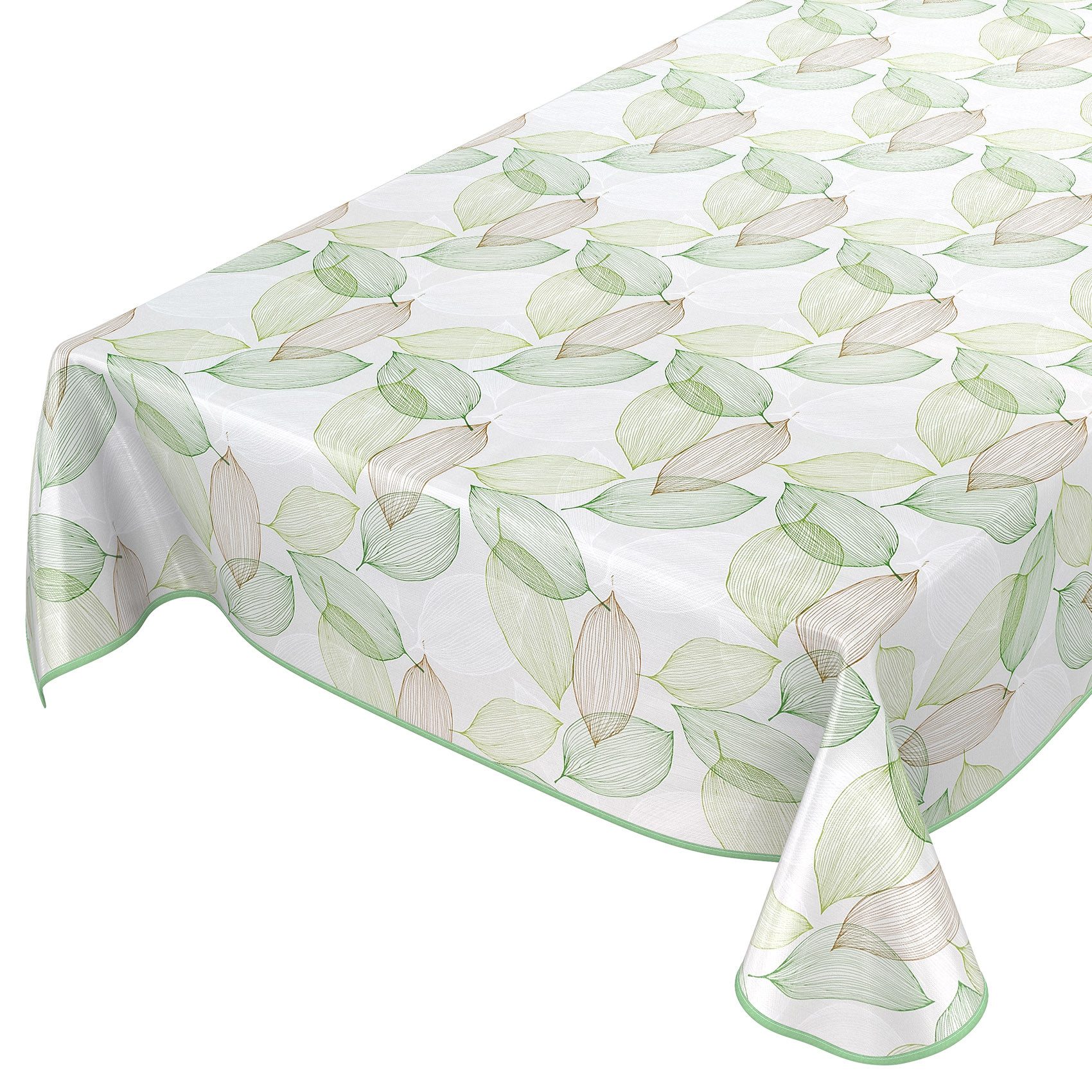 ANRO Tischdecke Wachstuchtischdecke Gartentischdecke Wachstischdecke (Einzelstück 1-tlg), Geprägt 140x100cm wasserabweisend mit Saum