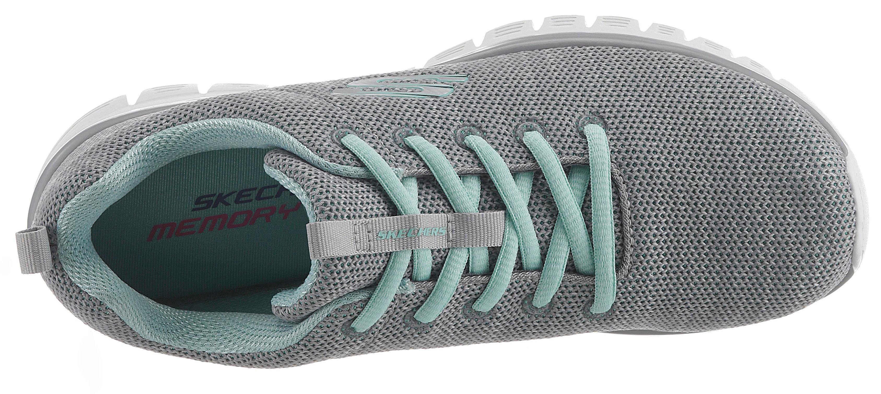 Twisted grau-mint mit - Sneaker Graceful Memory Fortune Foam Skechers