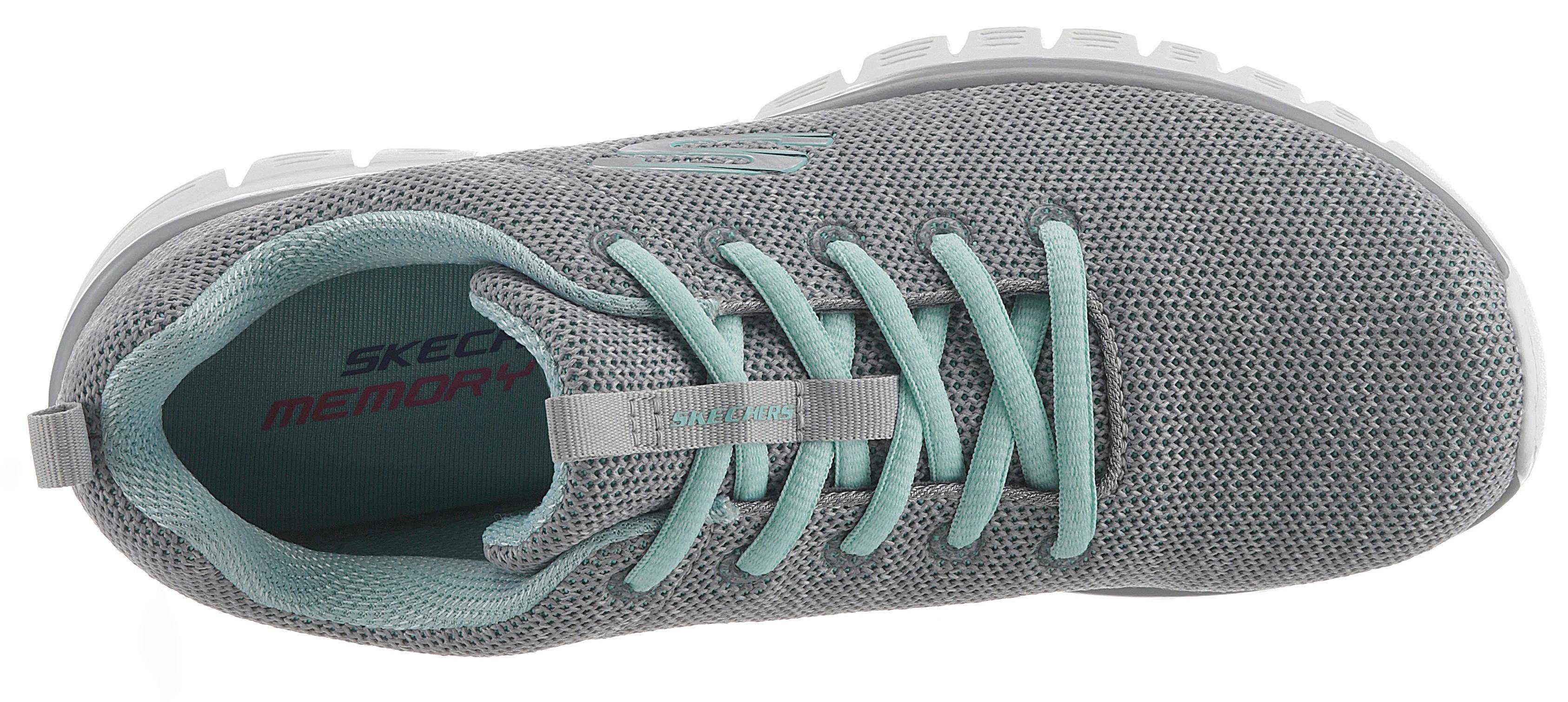 Skechers Graceful - Twisted Fortune Sneaker Freizeitschuh, Halbschuh, Schnürschuh mit Memory Foam