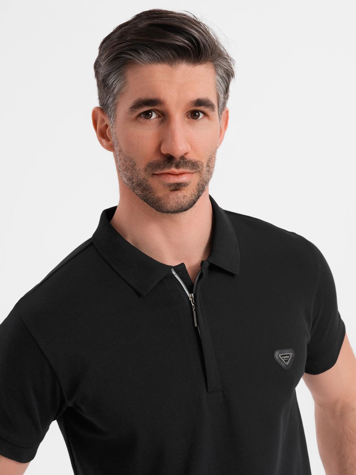 OMBRE Poloshirt Poloshirt mit Reißverschlussausschnitt günstig online kaufen