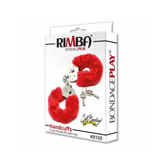 Rimba Toys Handschellen Rimba - Polizei Handschellen mit Rote Pelz